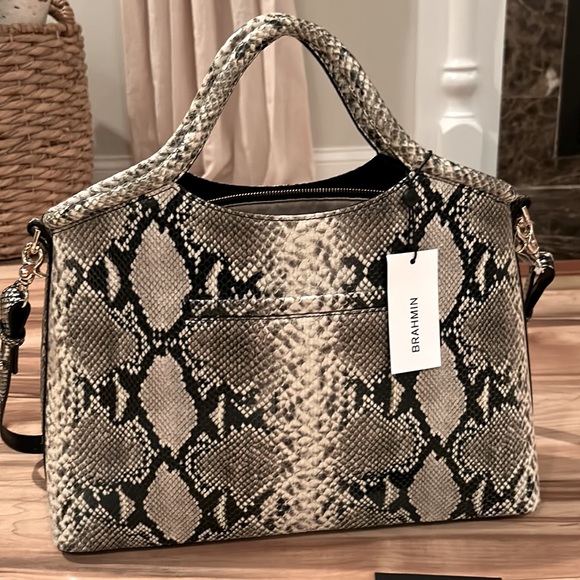 NWT Brahmin Elaine Caviar Felix Handbag🔥🔥 - Picture 2 of 12